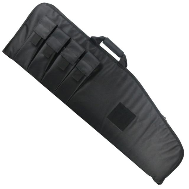 40 inch military tactical bag with gun holster, designed for hunting and airsoft, made of durable polyester material.