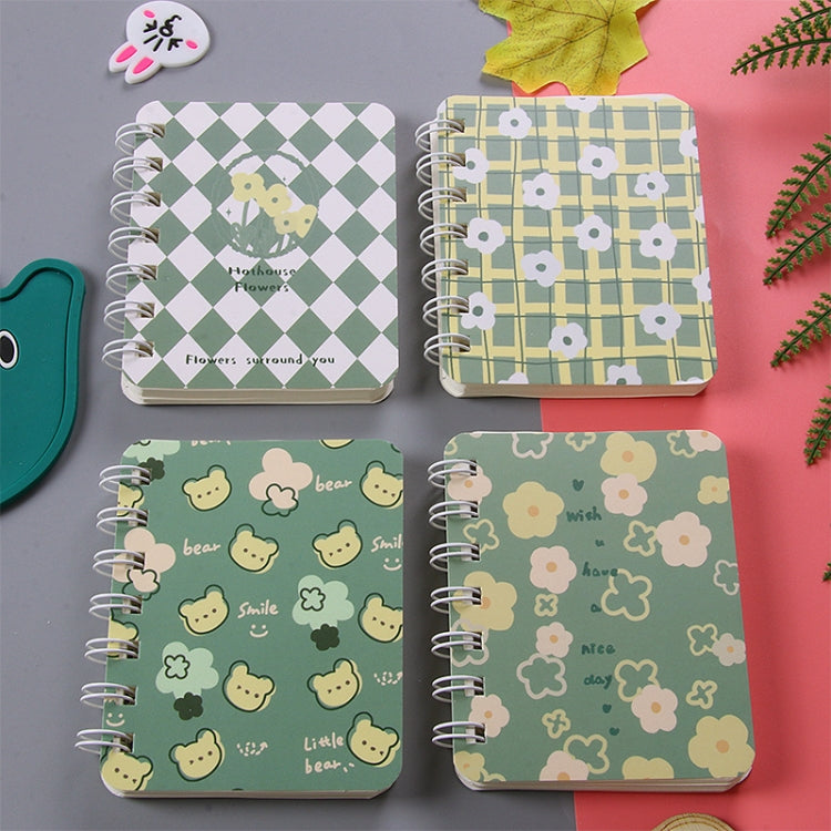 4books Set A7 Side Flip Loop Book, a portable mini notebook diary with thickened paper and rounded edges, ideal for writing on the go.