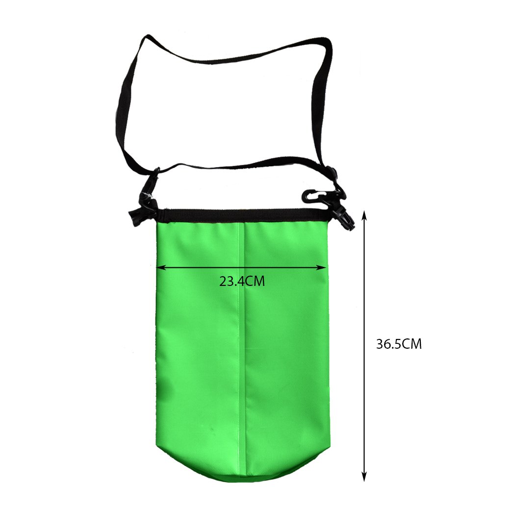 4L waterproof beach bag made of durable 500D PVC fabric, ideal for outdoor activities like kayaking and boating.