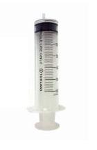 50ml plastic syringe with an eccentric tip, designed for inkjet cartridge refilling, individually packaged and sealed.