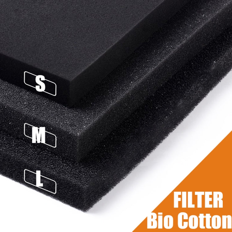 50x50x4cm Small Hole Fishing Tank Filter Cotton designed for effective aquarium filtration, showcasing its dense pore structure and thickened material.