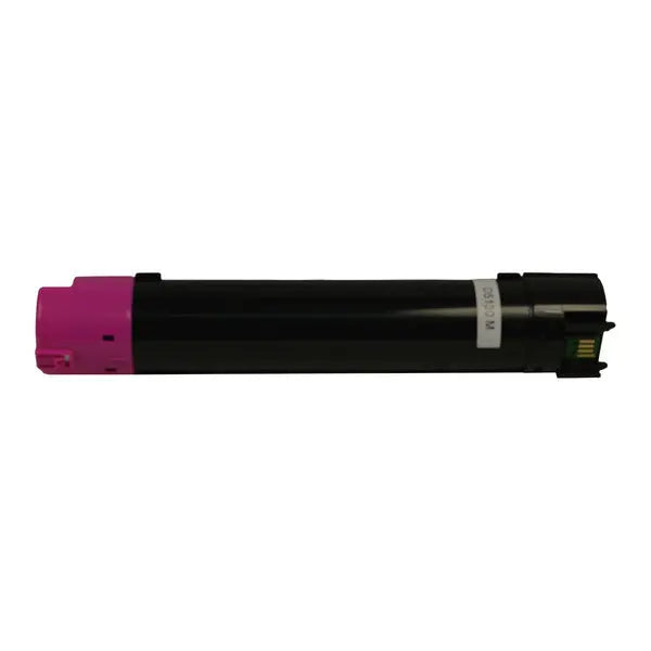 A premium magenta toner cartridge designed for laser printers, showcasing its vibrant color and sleek design.