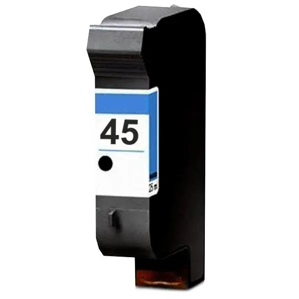 A remanufactured 51645 #45 inkjet cartridge, showcasing its sleek design and premium quality for reliable printing.