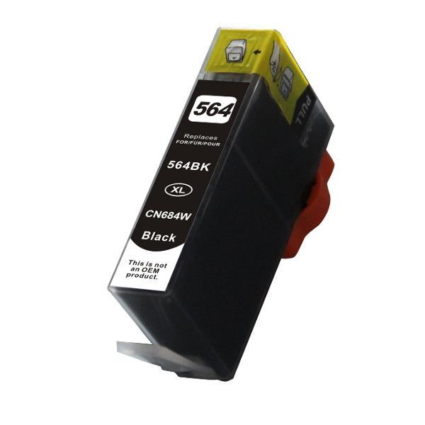 564XL Black Compatible Inkjet Cartridge with high-quality components and ink for professional printing.