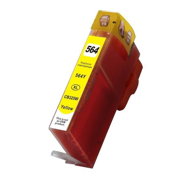 564XL Yellow Compatible Inkjet Cartridge with vibrant yellow ink for high-quality printing.