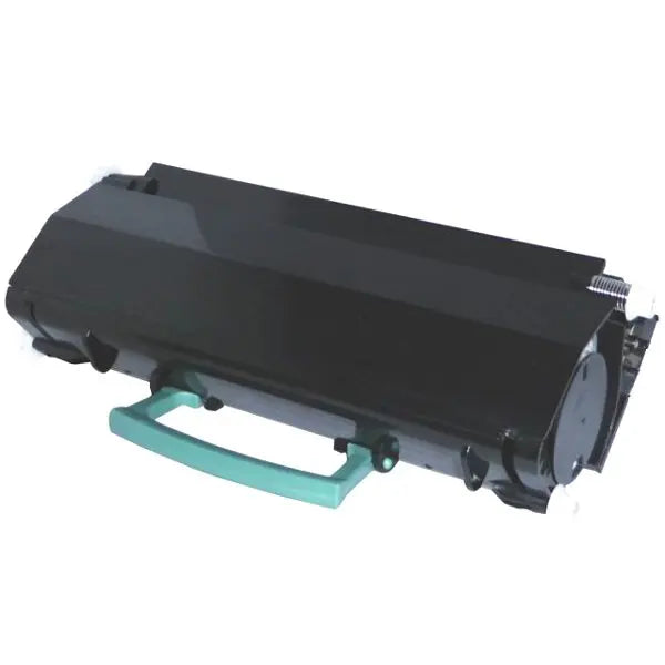 Premium remanufactured toner cartridge for Dell 2330 and 2350 printers, showcasing its sleek design and packaging.