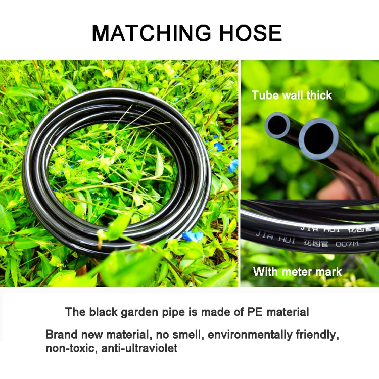 5m Brass Misting Nozzles Kit with adjustable nozzles and flexible hose for garden watering.