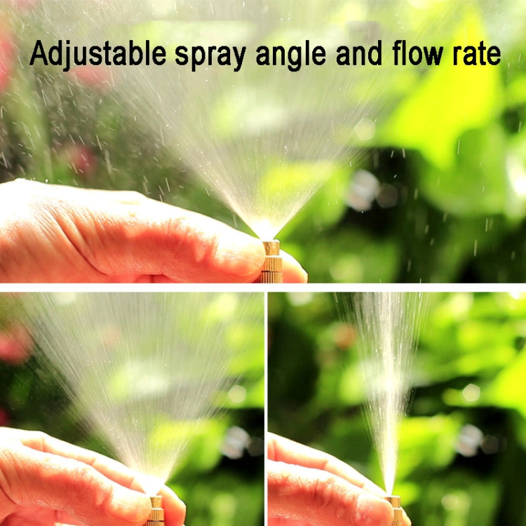 5m Brass Misting Nozzles Kit with adjustable nozzles and flexible hose for garden watering.