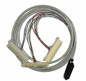 5m RJ21 to 3x 10 Pair Krone Blocks cable with gold contacts and right angle back shell, suitable for telecommunication applications.