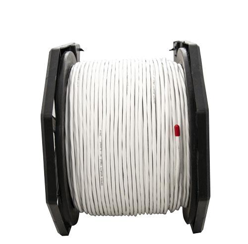 6 Core 14/0.20mm Unshielded Security Cable in white, showcasing its PVC insulation and multiple color-coded cores.