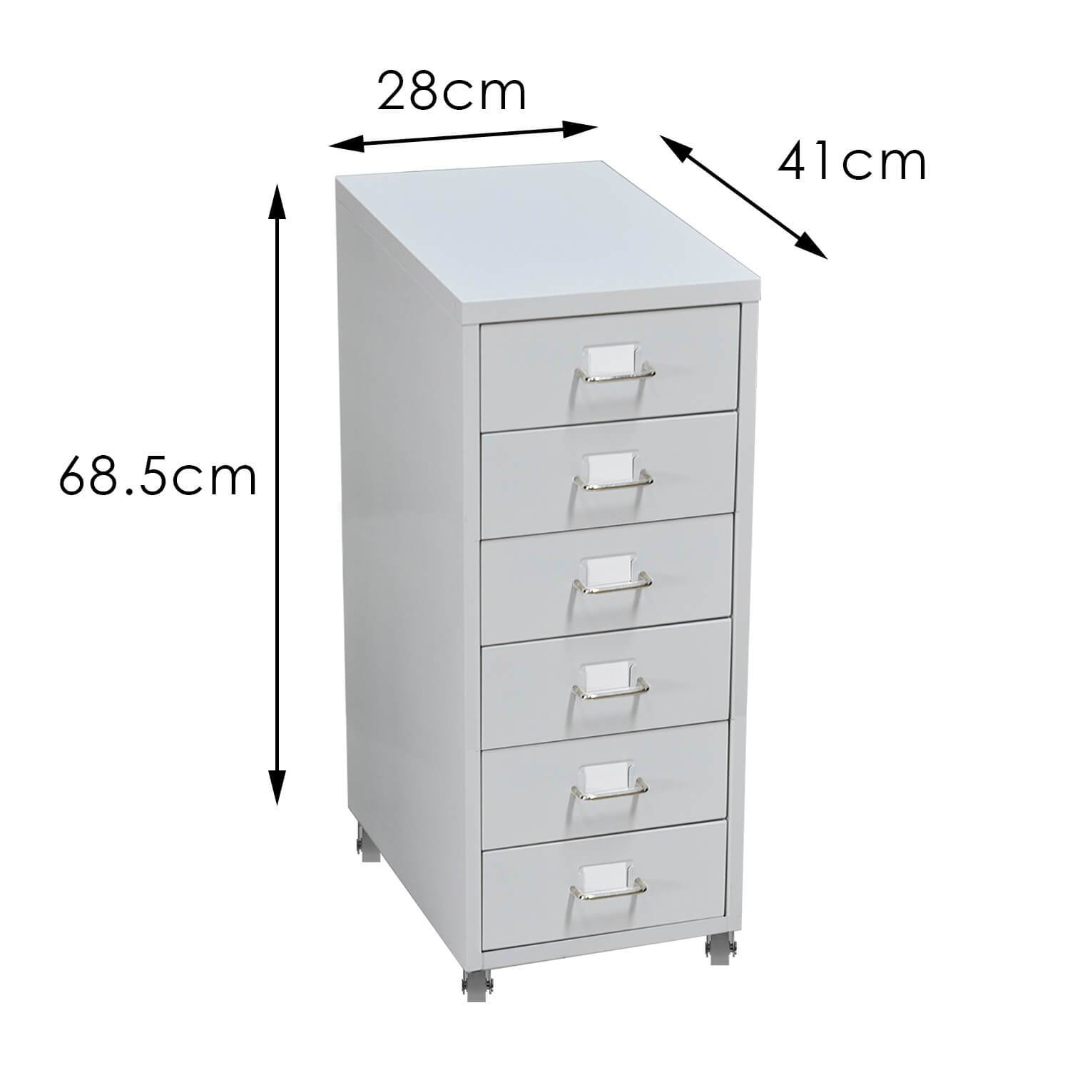 6 Tiers Steel Orgainer Metal File Cabinet with drawers, featuring a sleek white design and heavy-duty construction, ideal for office organization.