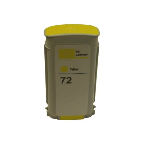 A 72 Yellow Compatible Inkjet Cartridge showcasing its vibrant yellow ink and professional design, ideal for high-quality printing.