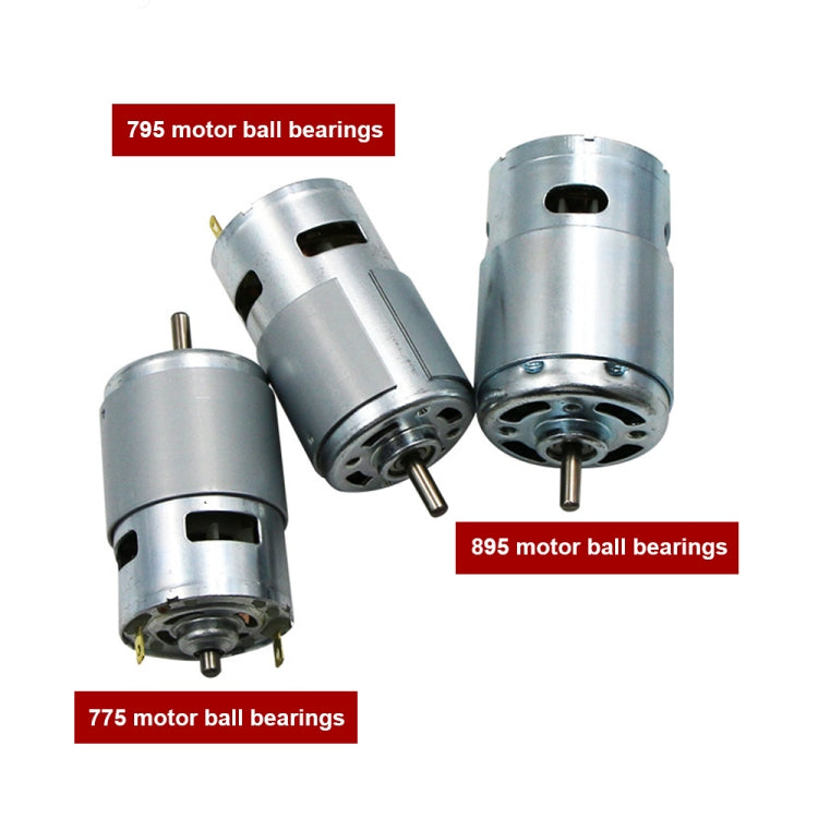 775 Spindle Motor showcasing its high-speed design, double ball bearings, and compact size, ideal for various applications.