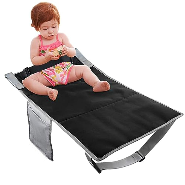 Kids Airplane Seat Extender measuring 79 x 44cm, featuring a waterproof design and adjustable safety features, ideal for travel comfort.