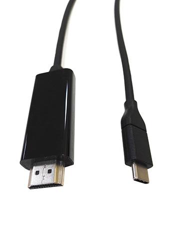 8WARE 2m USB 3.1 Type C to HDMI Adapter Converter Cable Male, featuring a USB-C connector on one end and an HDMI connector on the other, ideal for connecting devices to displays.