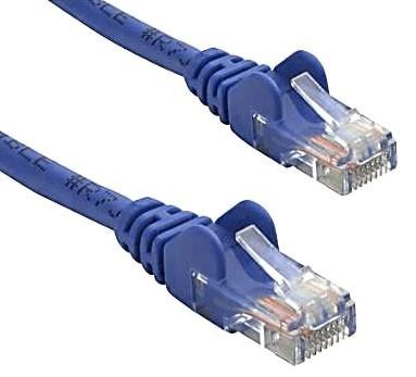 8WARE Cat 5e UTP Ethernet Cable, 7m long, blue color with snagless design and RJ45M connectors.