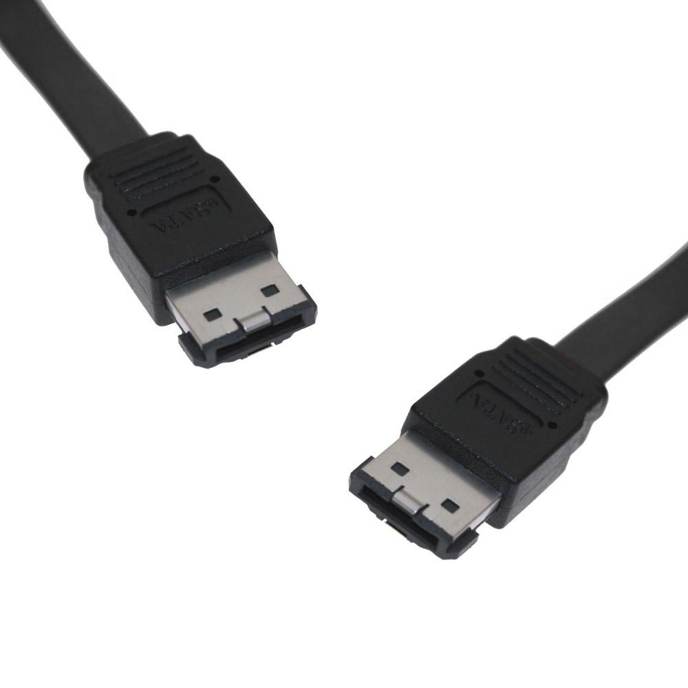 8WARE eSATA Cable 0.5m with connectors, ideal for fast data transfer.