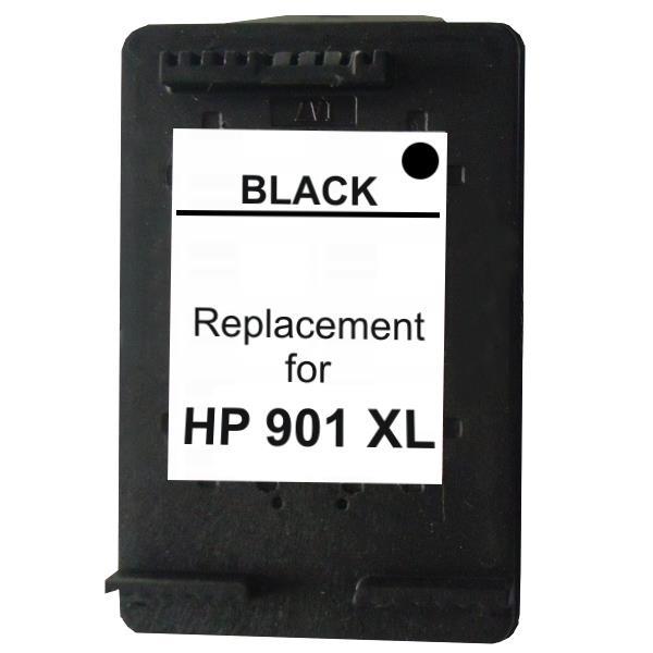 A #901XL Black Remanufactured Inkjet Cartridge, showcasing its sleek design and premium quality for reliable printing.