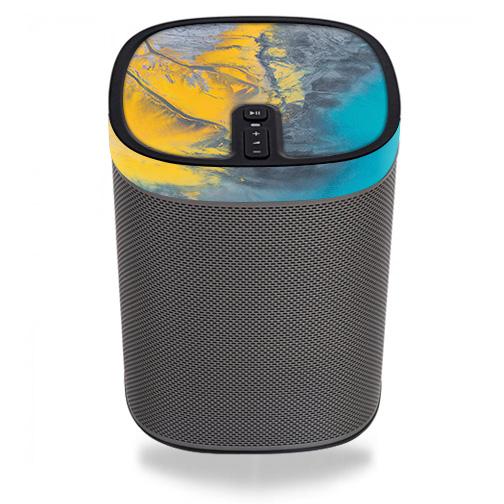 Colorful 90s Fun skin for Sonos PLAY 1, showcasing vibrant retro design and premium vinyl material.