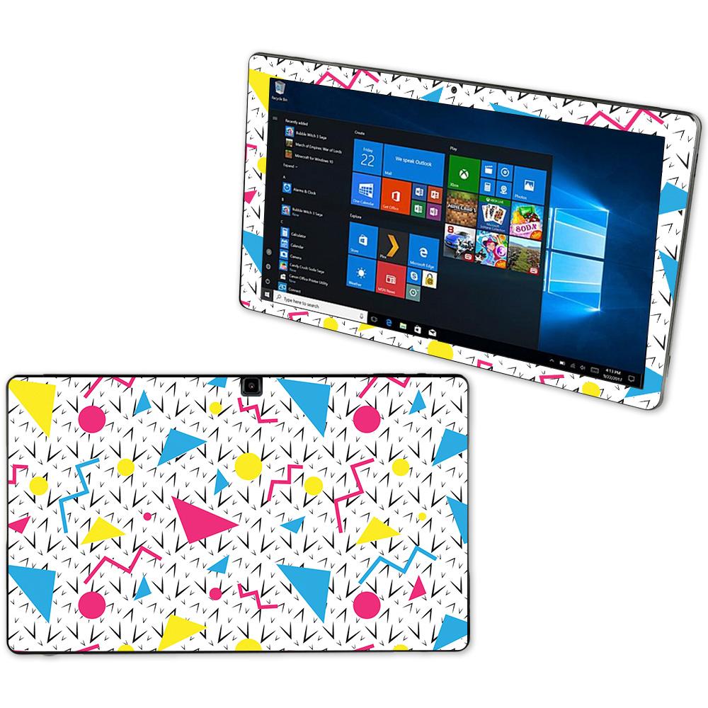 Colorful 90s Fun skin for NuVision Supreme 1001 Tablet, showcasing vibrant patterns and textures.