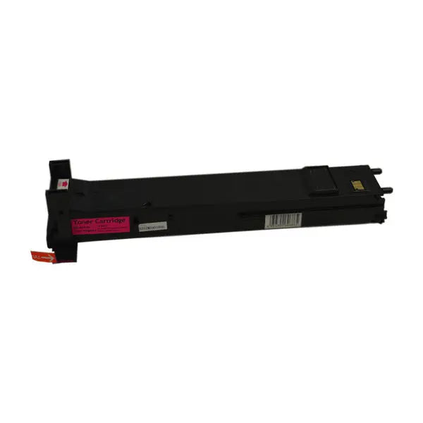 A0DK392 Premium Generic Magenta Toner Cartridge, showcasing its vibrant color and design, ideal for high-quality printing.