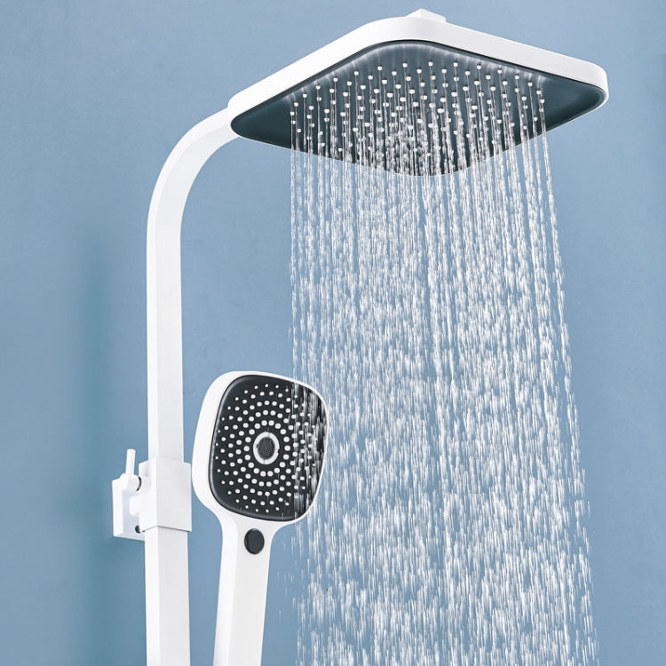 A11 Three Gear Round Tube Hot and Cold Shower Head Set featuring LED display and three spray modes, designed for modern bathrooms.