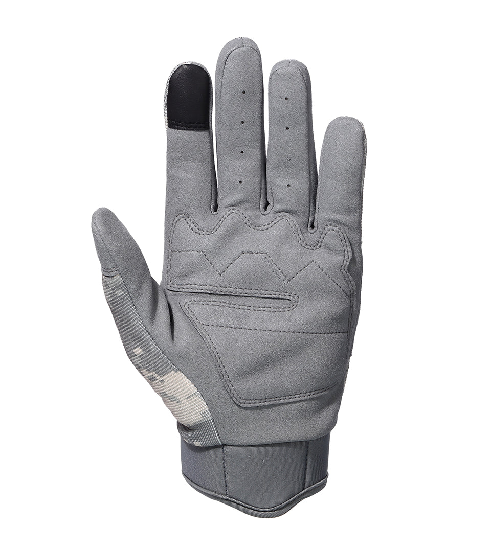 ACU Camouflage Touch Screen Motorcycle Gloves with hard knuckle protection, designed for men and women, suitable for various riding styles.