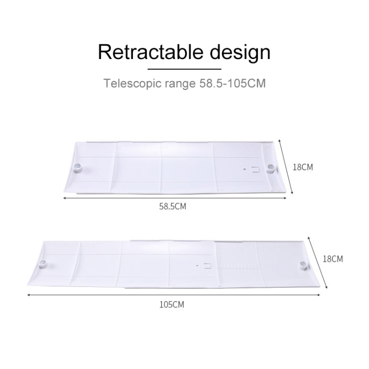 Air Conditioning Wind Deflector Shroud designed for wall-mounted units, made of durable PP material with adjustable angles for airflow control.