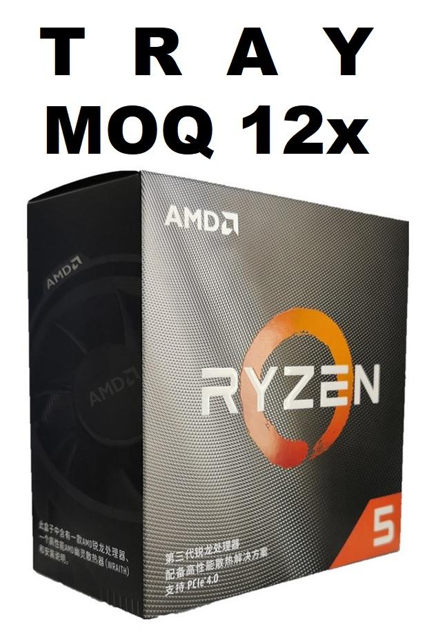 AMD Ryzen 5 3500X CPU tray with 6 cores and 3.6GHz base clock speed, designed for desktop use.