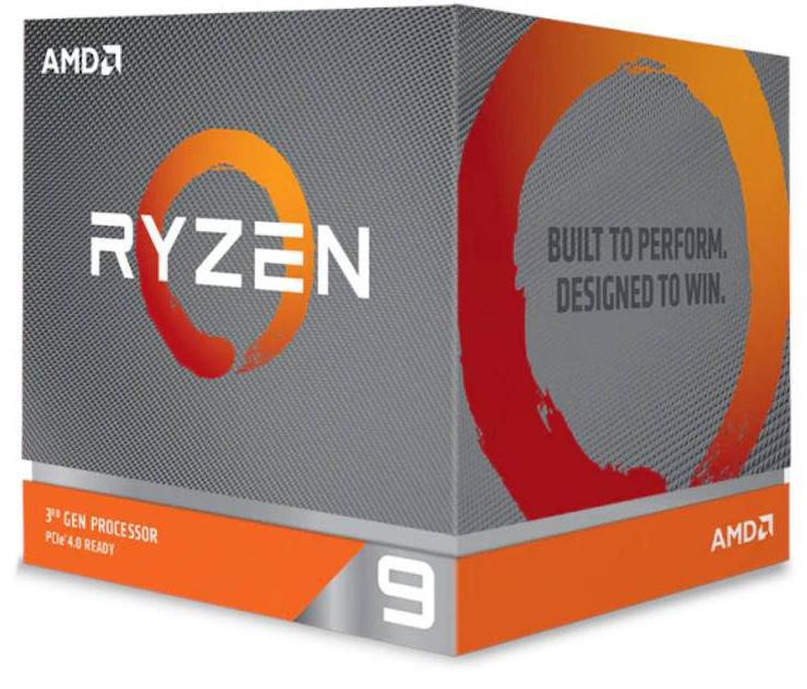 AMD Ryzen 9 3950X CPU with 16 cores and 32 threads, showcasing its sleek design and advanced technology.