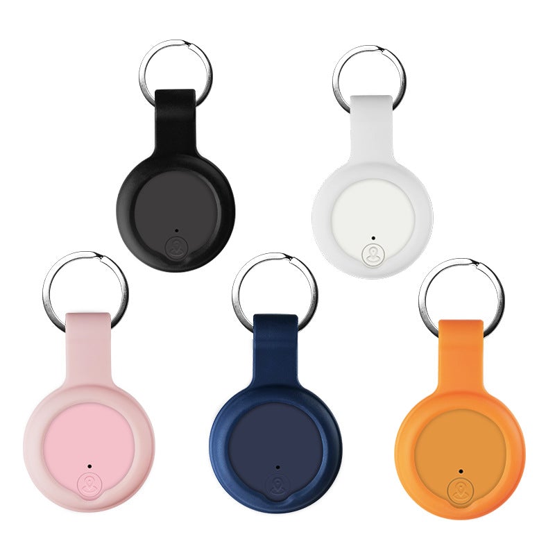 Two Anti Lost Devices in various colors, designed to help locate lost items easily with a remote transmitter.