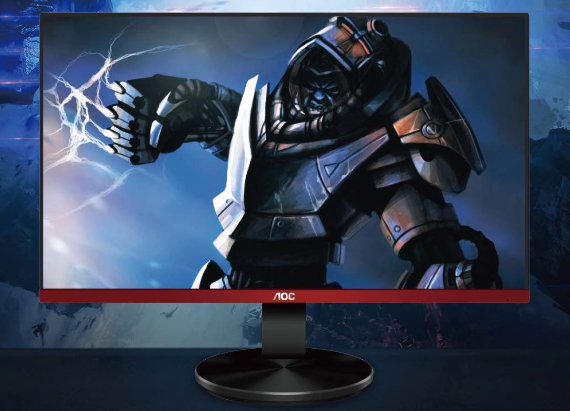 AOC 27-inch G2790VX gaming monitor showcasing a sleek frameless design and vibrant display.