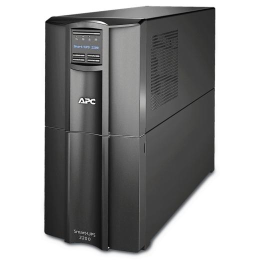 APC Online TW UPS with 2200VA capacity and 8 IEC C13 sockets, showcasing its robust design and multiple connection options.