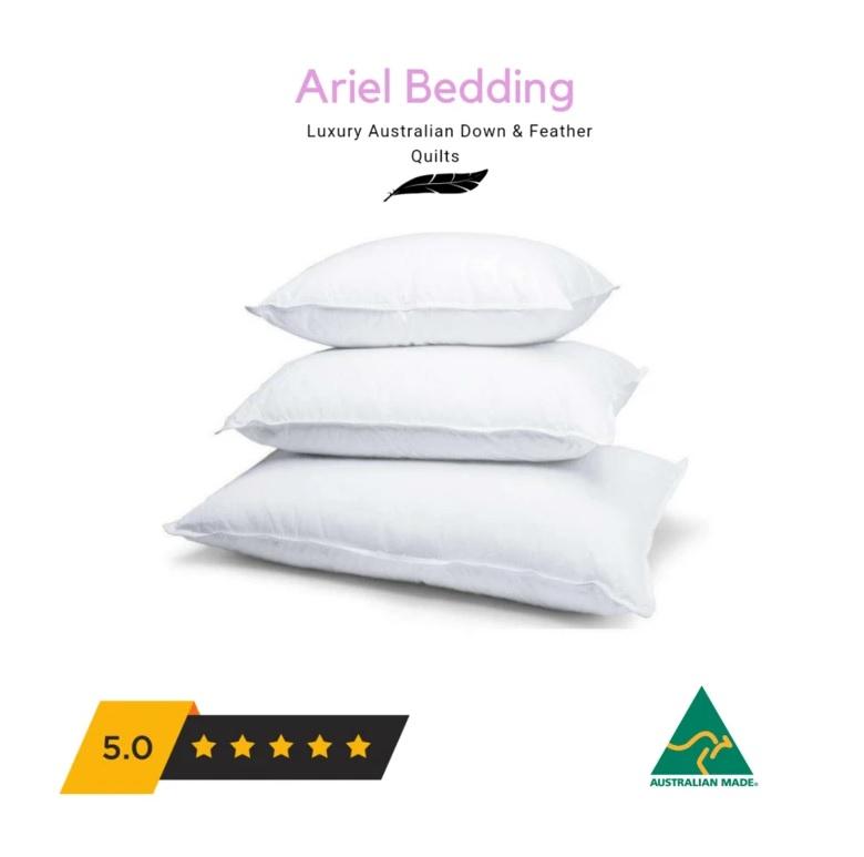 Ariel Miracle 30% Duck Down Pillow, standard size 45cm x 70cm, showcasing its plush and soft texture, perfect for comfortable sleep.