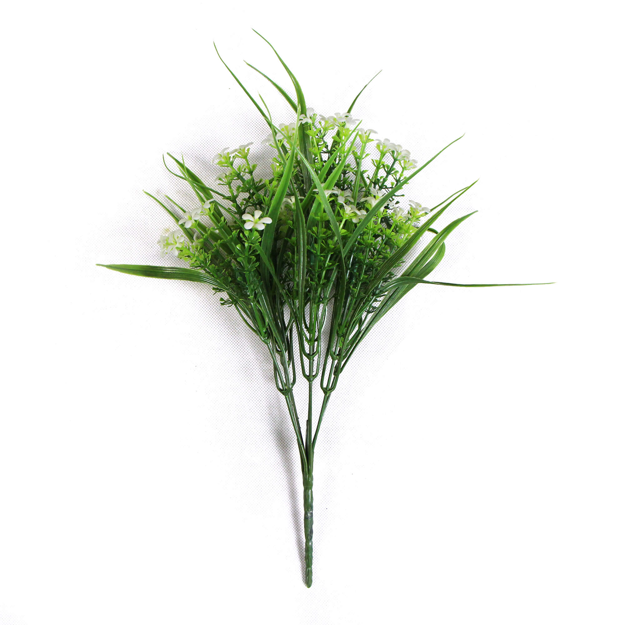 A realistic 30cm Artificial Daisy Grass Stem with vibrant daisies and lush green grass, perfect for home decor.