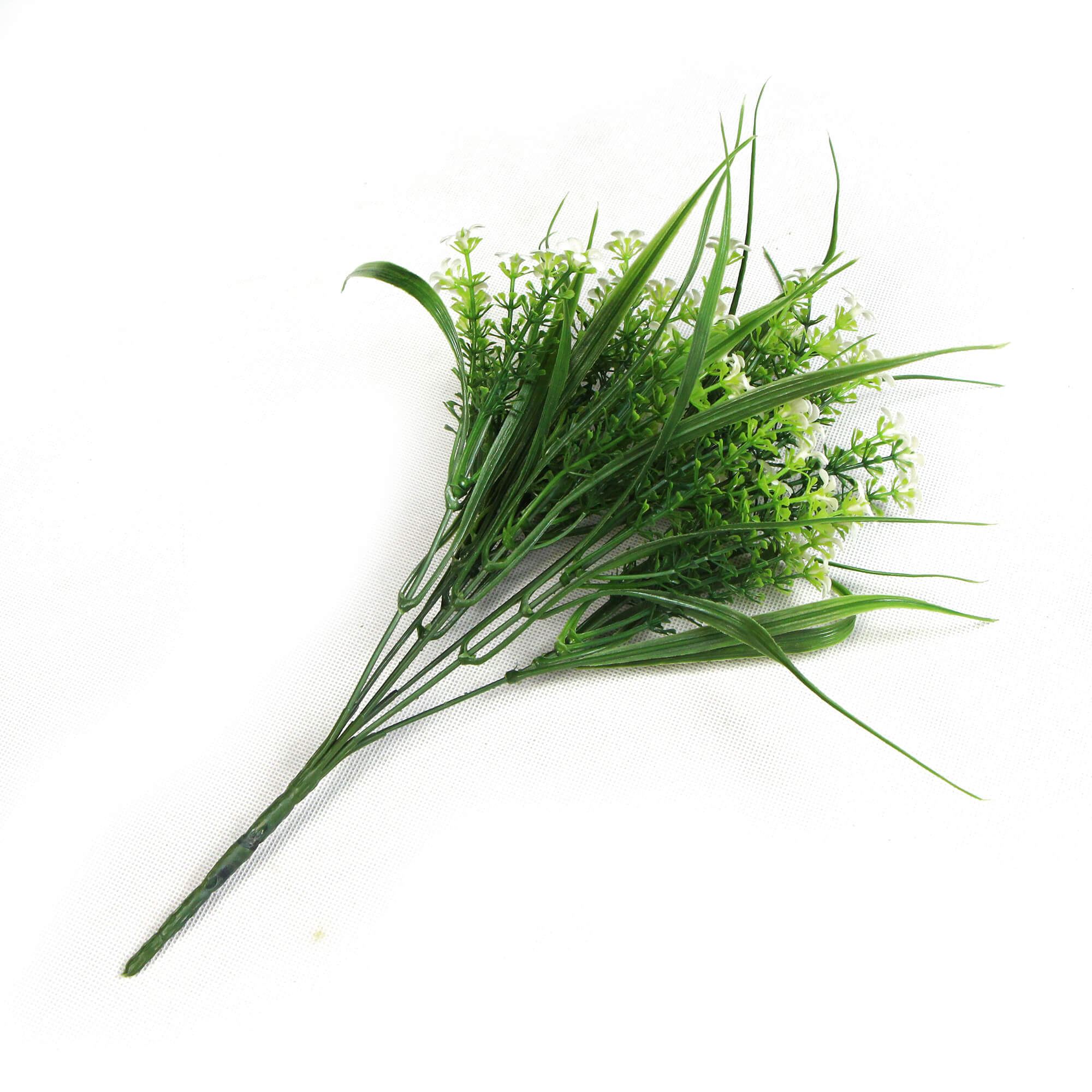 A realistic 30cm Artificial Daisy Grass Stem with vibrant daisies and lush green grass, perfect for home decor.