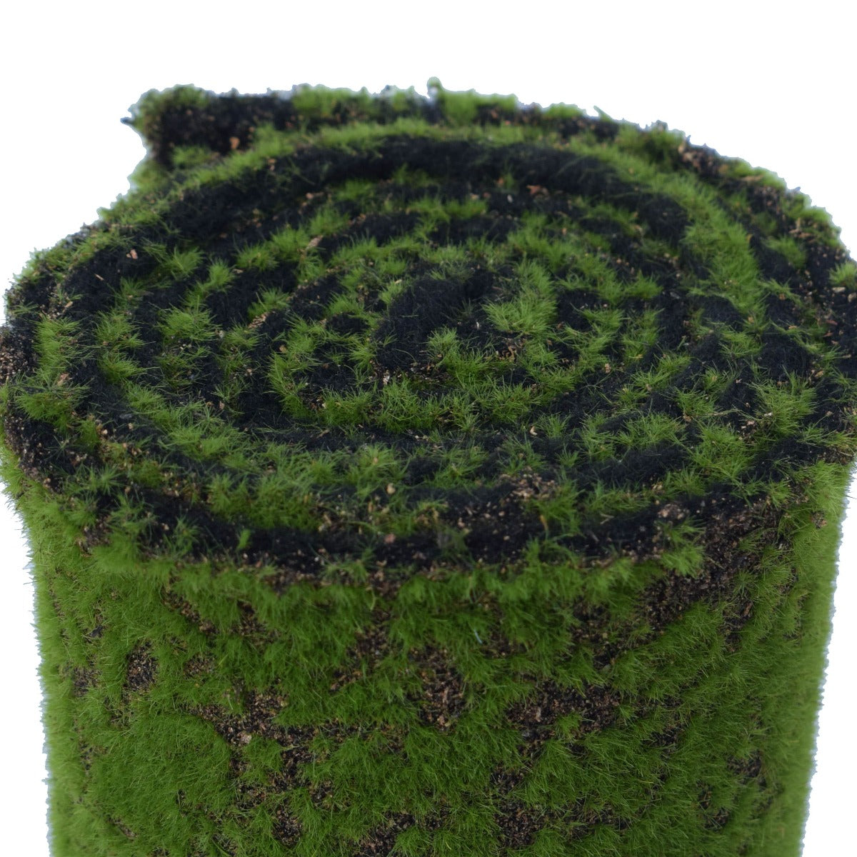 Artificial Moss Wall Covering measuring 200cm x 50cm, featuring lush green decorative moss on one side with a black underlay.