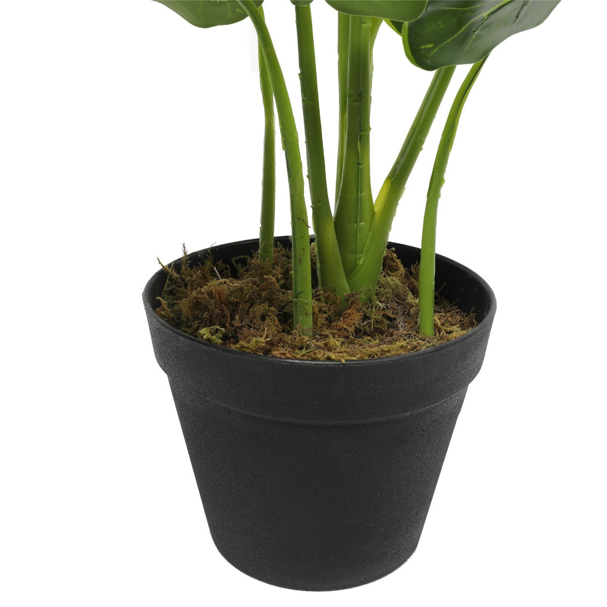 Artificial Potted Taro Plant with lush green leaves in a decorative pot, perfect for indoor decor.