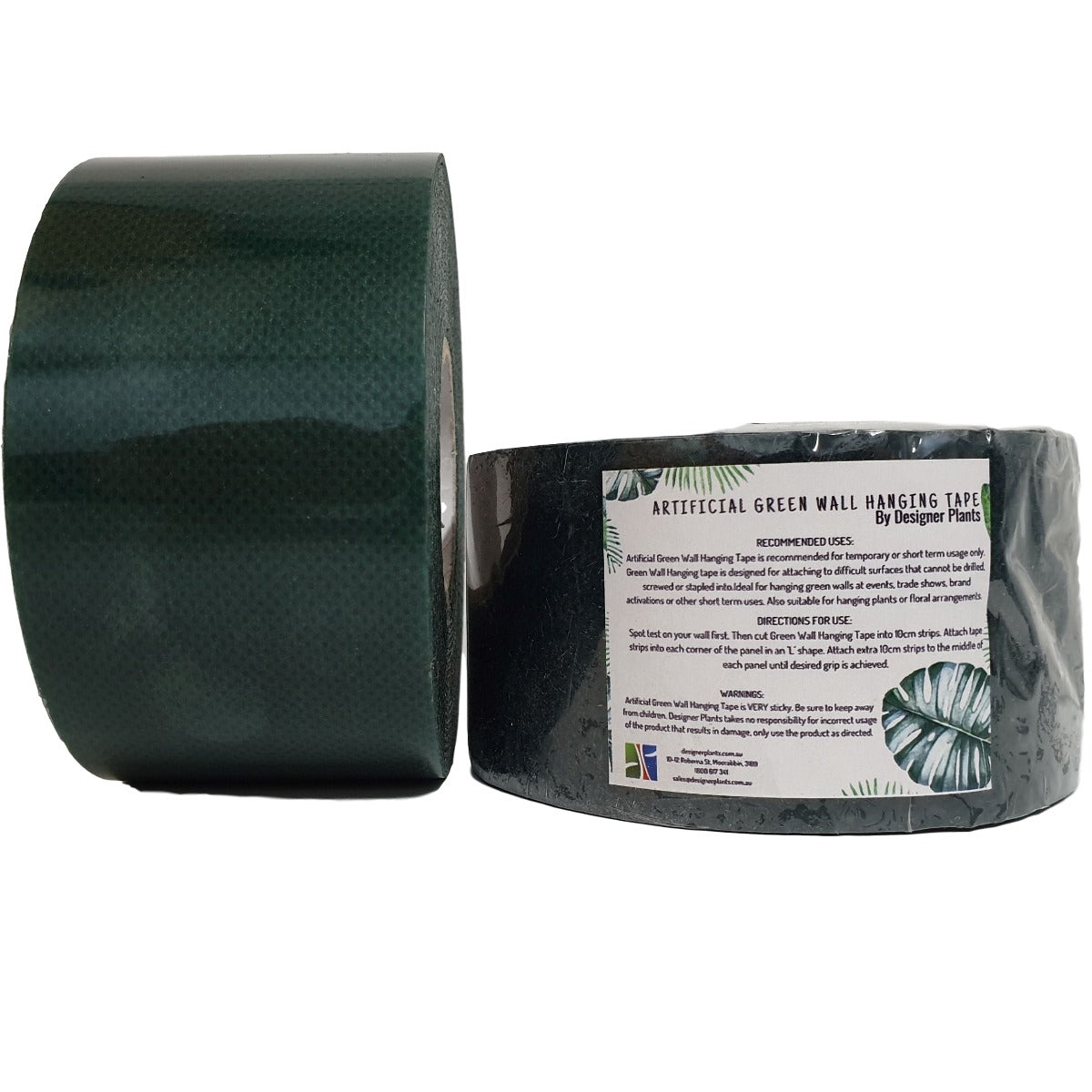 Artificial Vertical Garden Double Sided Tape, 5m long and 5cm wide, designed for attaching green wall panels and artificial turf securely.