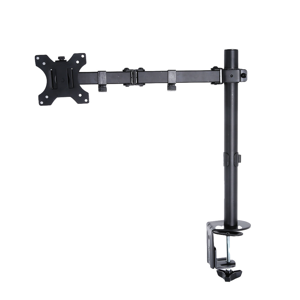 Artiss Monitor Arm Mount in black, designed for 32" screens, showcasing adjustable features and sturdy steel construction.