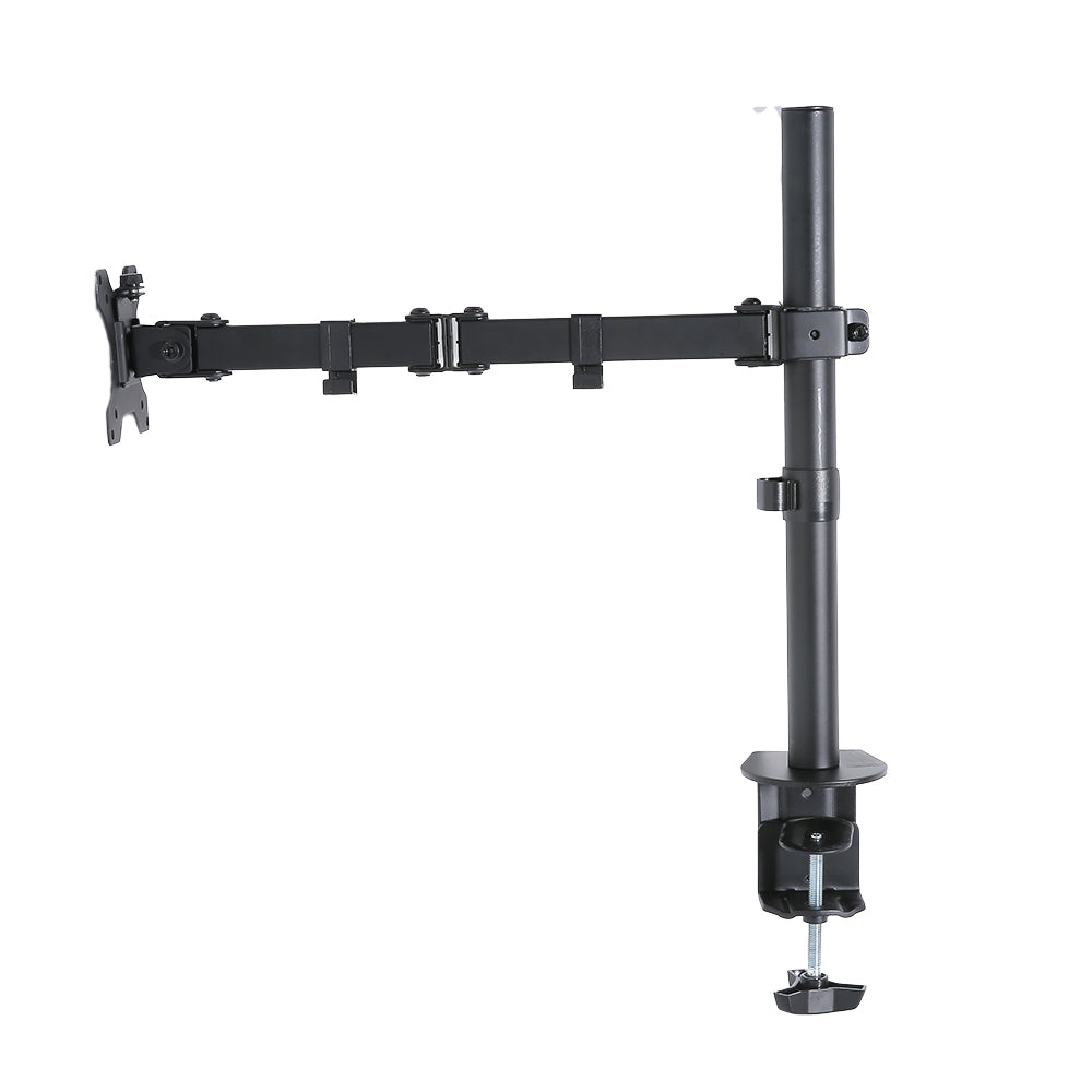 Artiss Monitor Arm Mount in black, designed for 32" screens, showcasing adjustable features and sturdy steel construction.