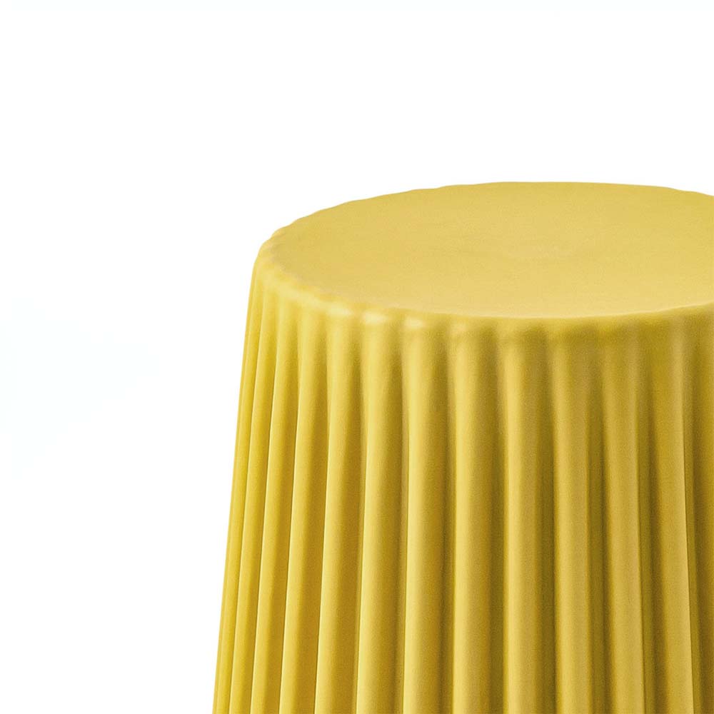 ArtissIn Set of 2 Cupcake Stools in vibrant yellow, showcasing modern design and sturdy construction, perfect for indoor and outdoor use.