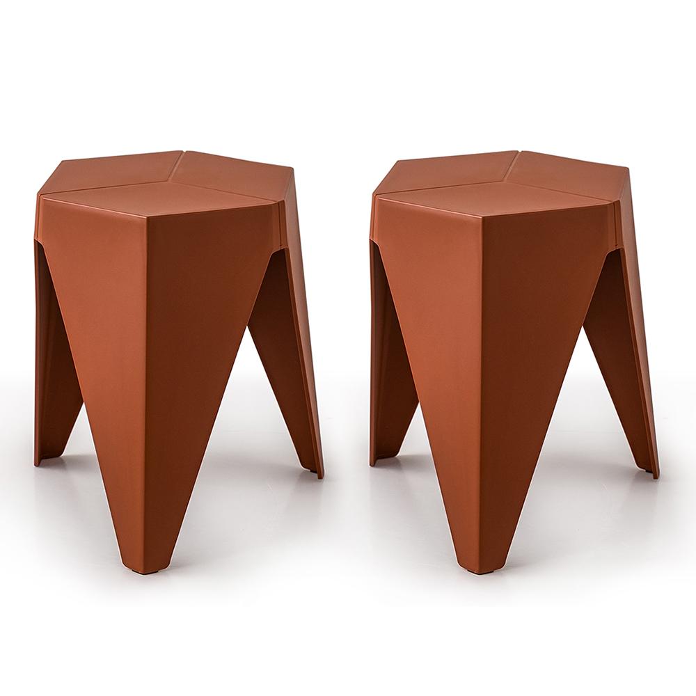 ArtissIn Set of 2 Puzzle Stools in vibrant colors, showcasing modern design and sturdy construction, perfect for indoor and outdoor use.