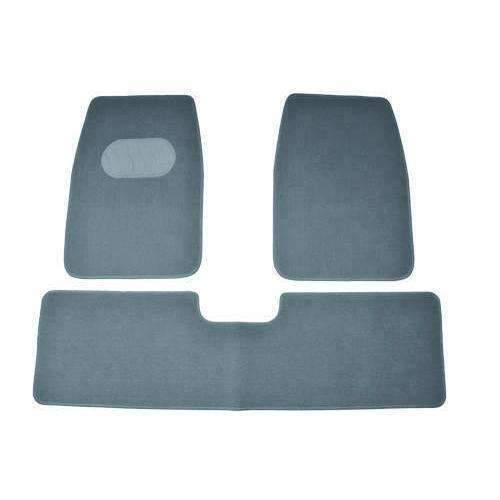 ASTRO 3-Piece Car Mat set in grey, featuring heavy-duty carpet material and anti-slip backing for vehicle protection.