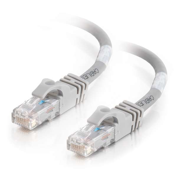 Astrotek CAT6 Cable 0.5m in grey and white color with RJ45 connectors, ideal for high-speed Ethernet connections.