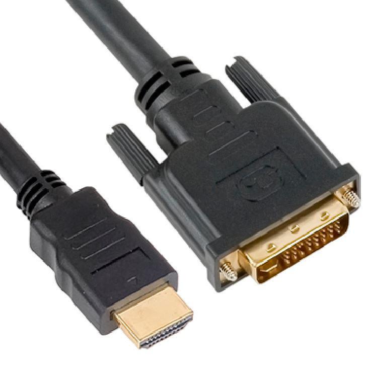 Astrotek HDMI to DVI-D Adapter Converter Cable 1m with gold plated connectors and 30AWG wire gauge.