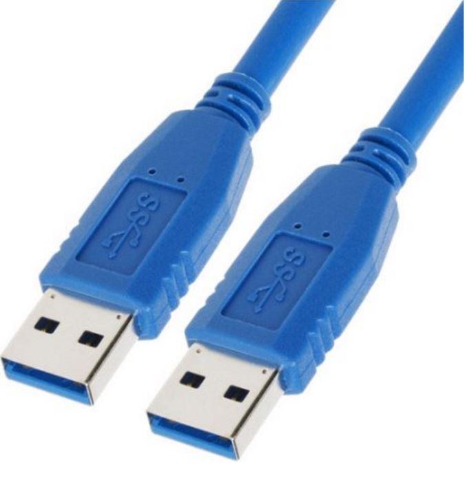 Astrotek USB 3.0 Cable 2m in blue, Type A Male to Type A Male, ideal for fast data transfer.