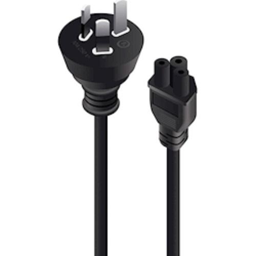 ASUS Cloverleaf 0.8m Power Cable OEM with a cloverleaf connector, designed for ASUS devices, showcasing its durable and flexible design.