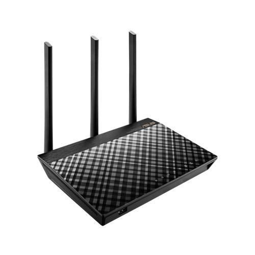 ASUS RT-AC67U AiMesh AC1900 WiFi System 2 Pack, featuring dual band antennas and sleek design for optimal home connectivity.