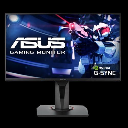 ASUS VG258Q 24.5' Gaming Monitor showcasing its sleek design and vibrant display, ideal for gaming enthusiasts.